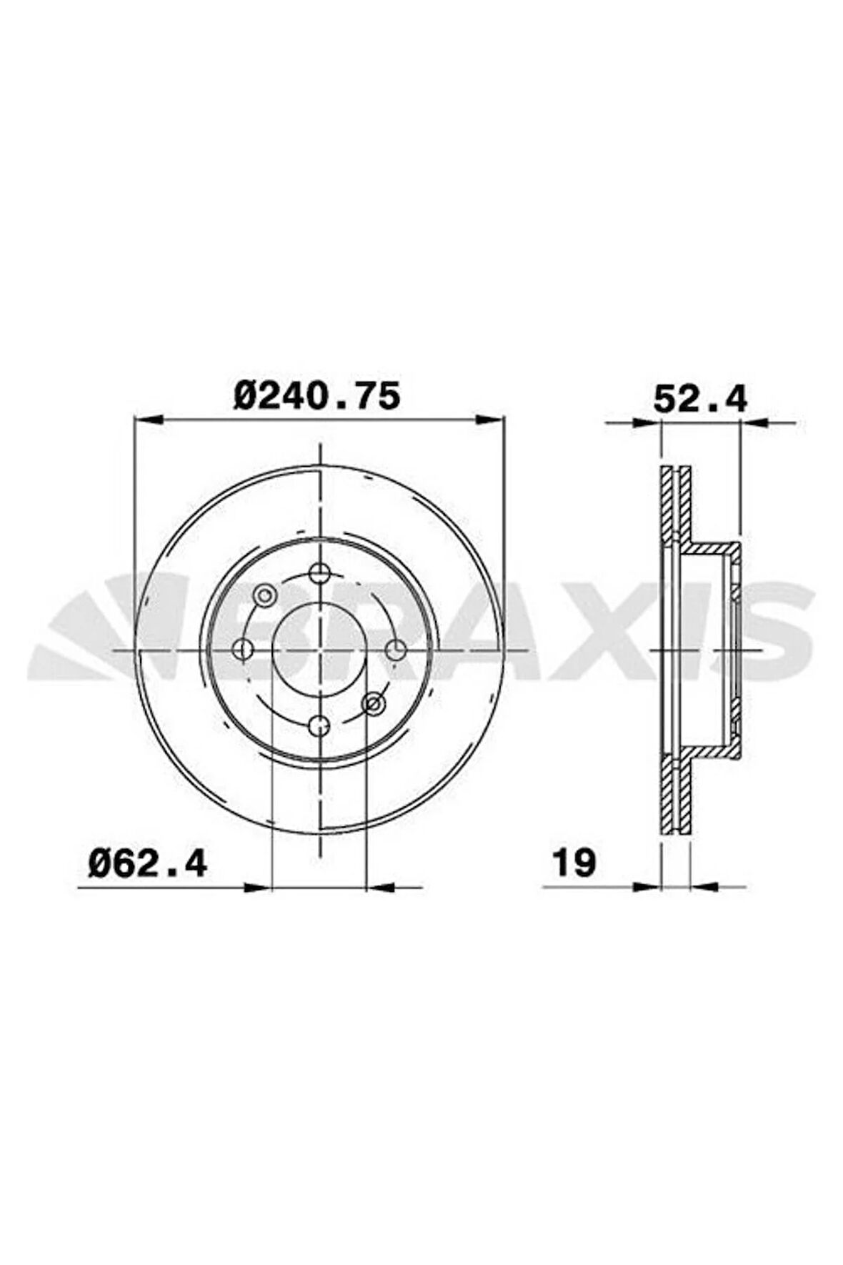 On Fren Dısk Aynası Accent 1.3-1.6 Benzınlı 00-06 Admıra 1.5 Dızel 3 Sılındır 03-05 Ae0244