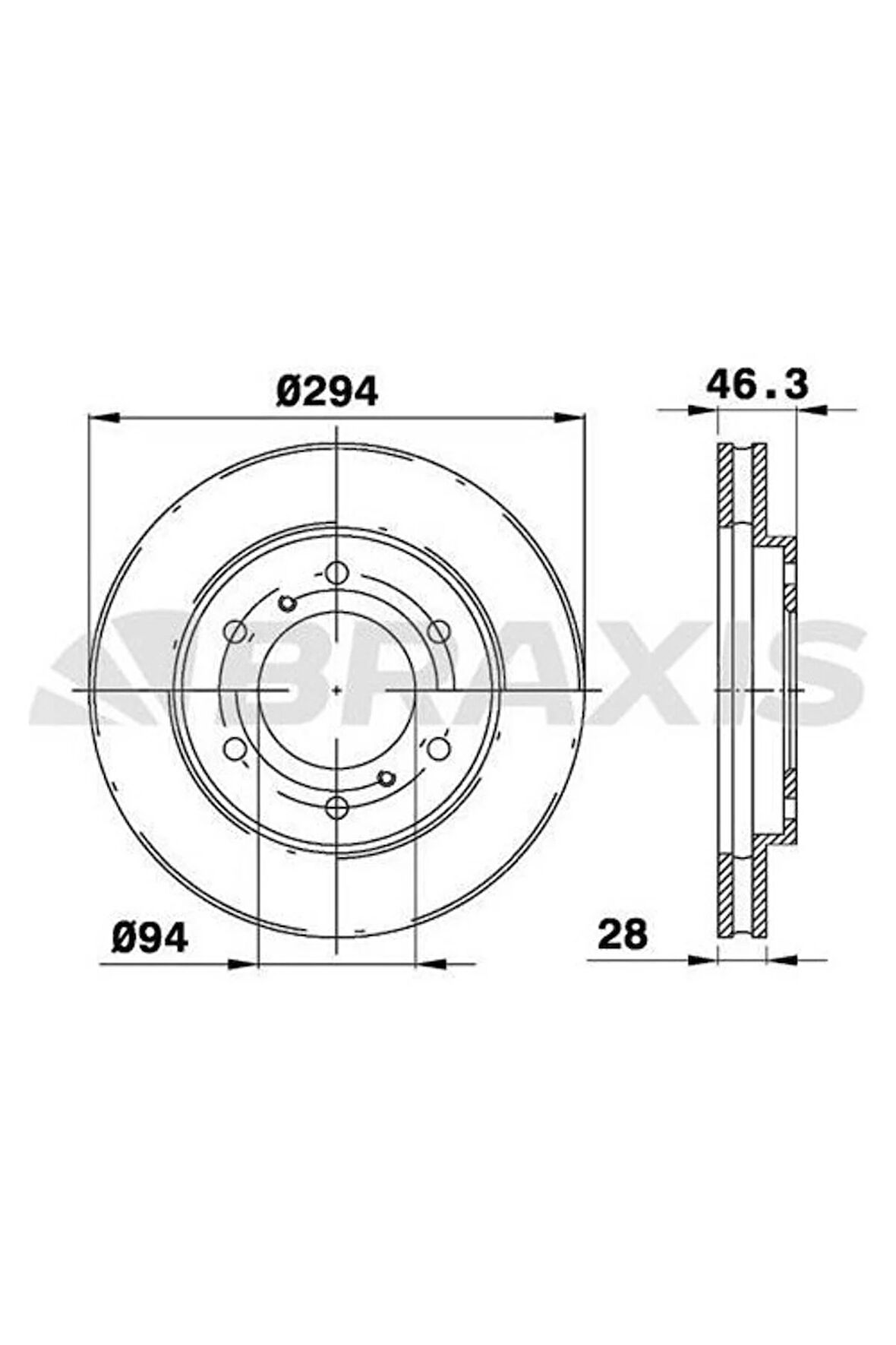 Fren Diski Ön Havalı Mıtsubıshı L200 2.5 D 4x4 06-12 Pajero 10-13 3.2 (294X6)