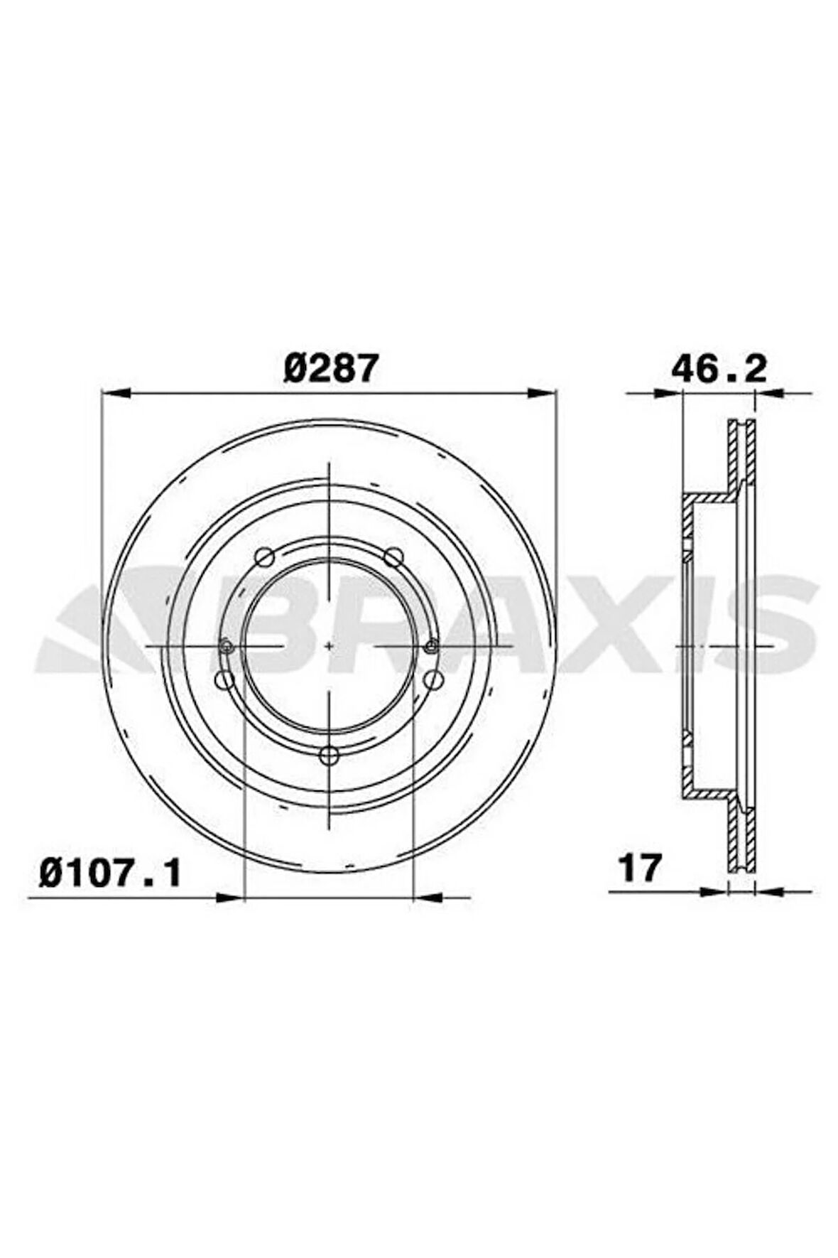 Fren Diski Ön Havalı Suzukı Vıtara 5 Kapı 90-98 Jımıny 05-> (287X5)