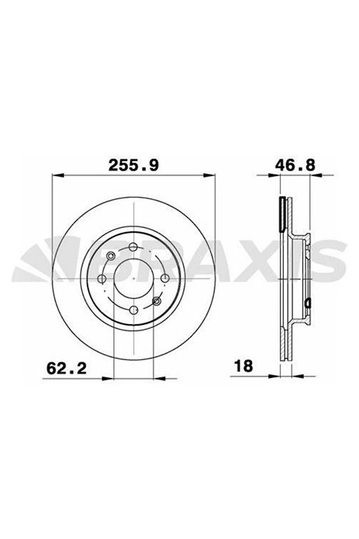 Fren Diski Ön Havalı Hyundaı I20 2012-> (256X4)