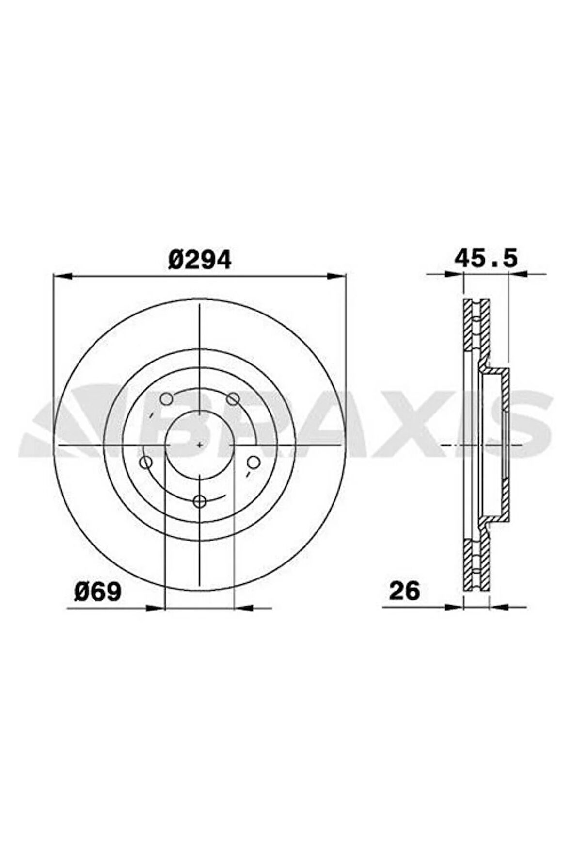 On Fren Diski Jeep Compass Patrıot Chrysler Sebrıng Dodge CALIBER-4008-C4 Aırcross