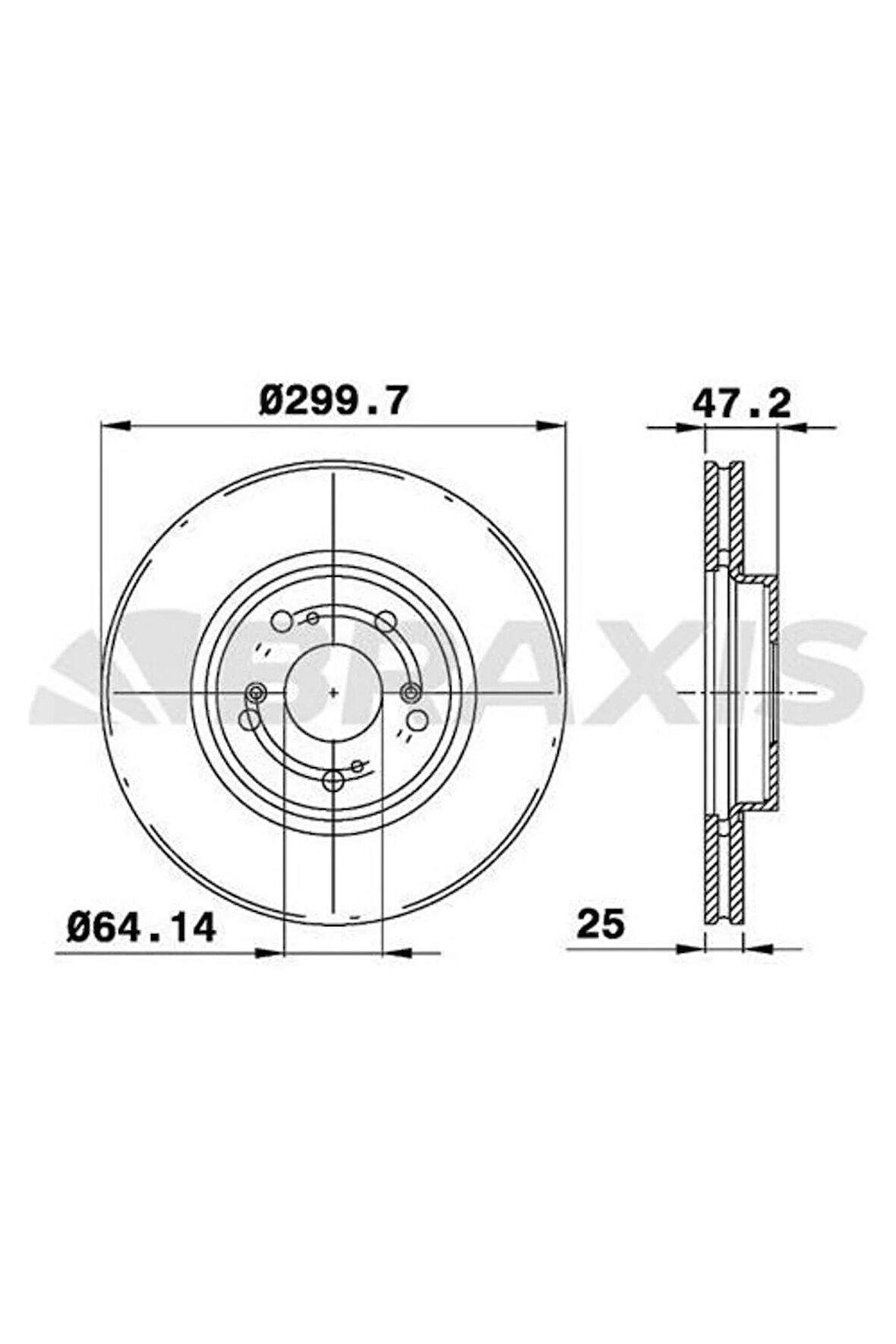 Fren Diski Ön Havalı Honda Accord Vııı 202 Cdtı 204 03-08 (300X5)