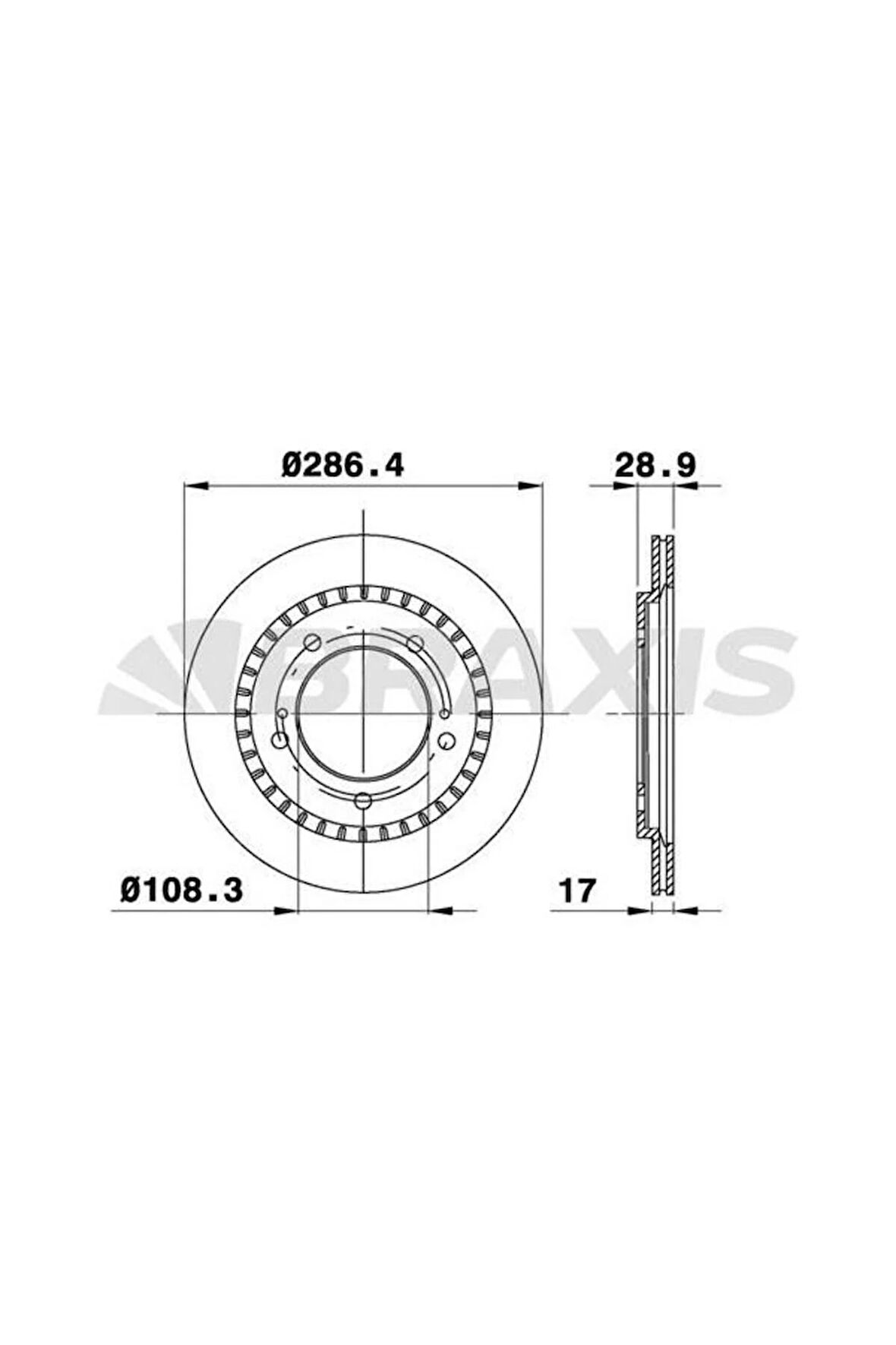 Fren Diski Ön Havalı Grand Vıtara 98>05 286X5