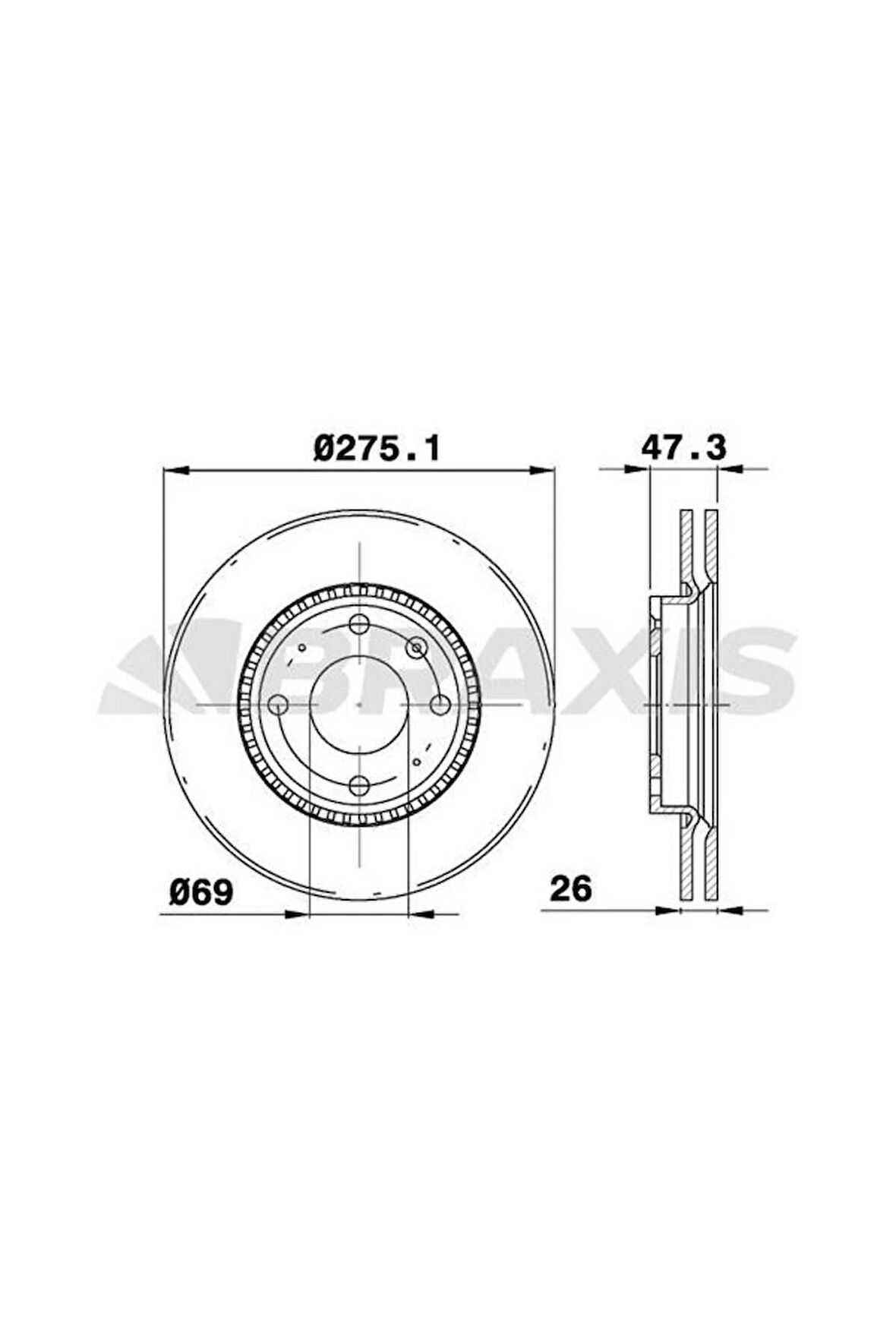 Fren Diski Ön Kıa Cerato 1.5Crdı 1.6I