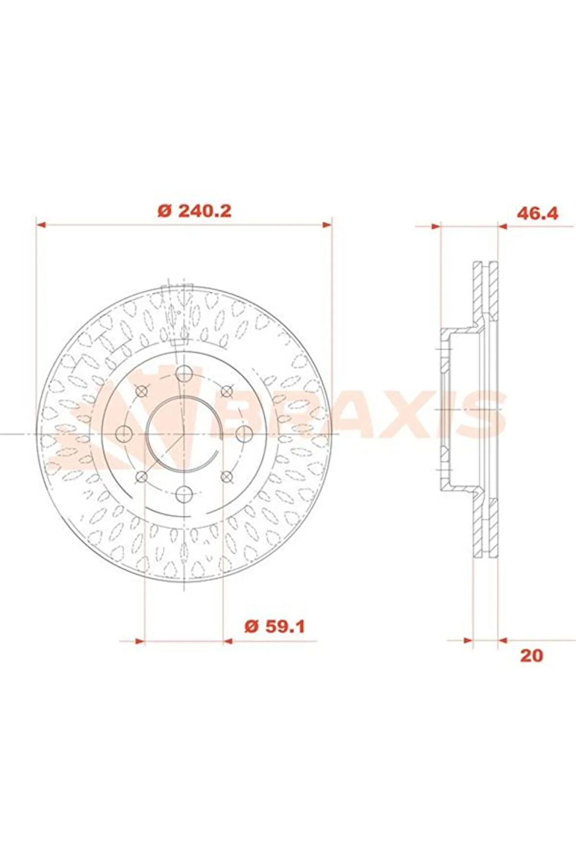 Fren Diski Ön Marea Palıo Albea Alfa Romeo 145 146 1.2 / 1.4 / 1.6 / 1.9