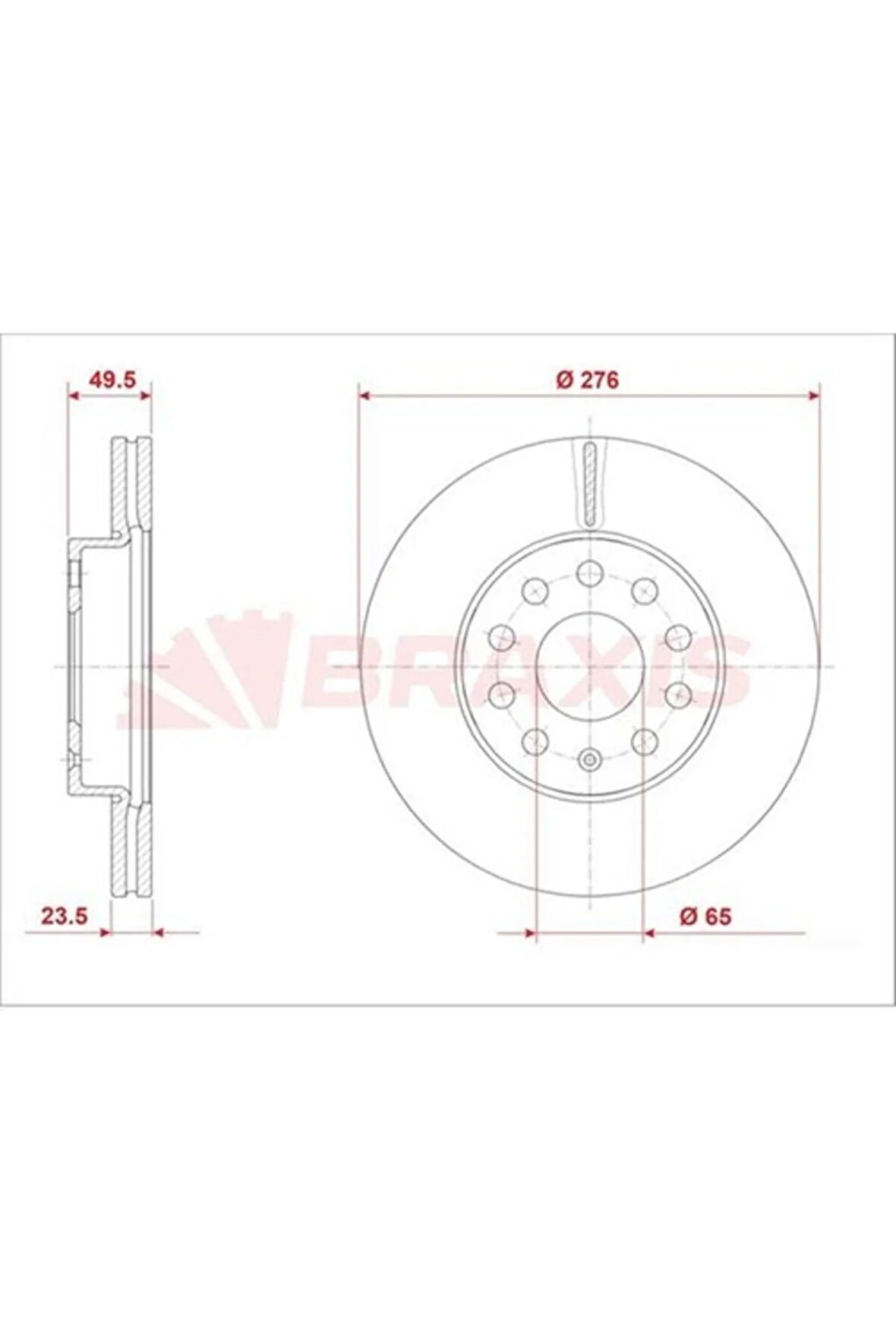 Fren Diski Ön Golf Vıı 13> Leon A3 13>16 Octavıa 13>