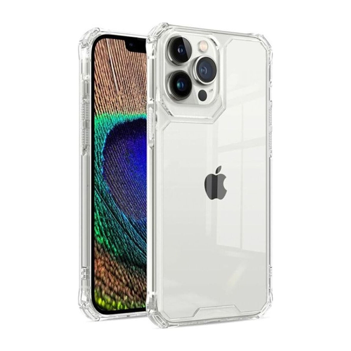 Teleplus Apple iPhone 13 Pro Max Kılıf Alp Pc Kristal Darbe Korumalı Kapak