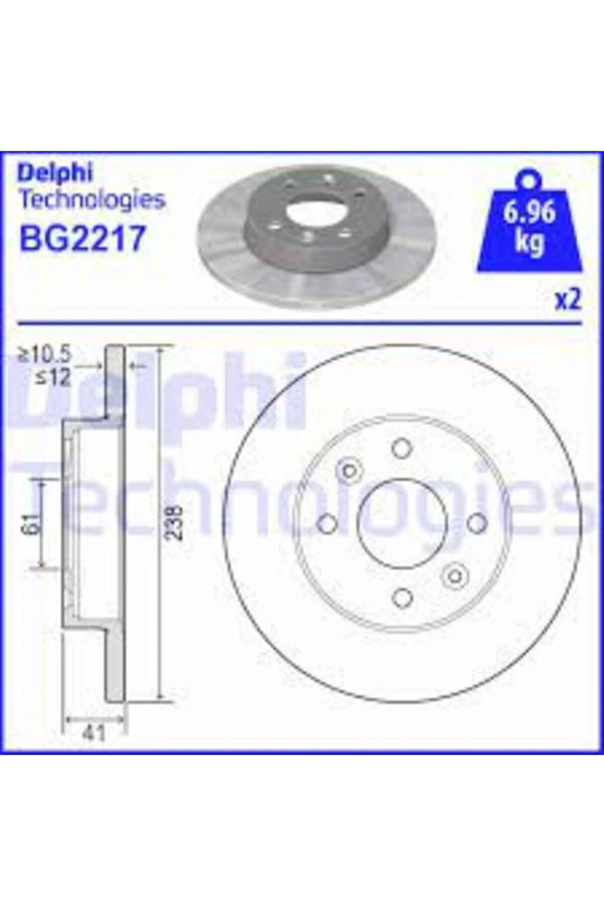 Fren Dıskı On 4D-238MM R9 R11 R19 Expres 1982->