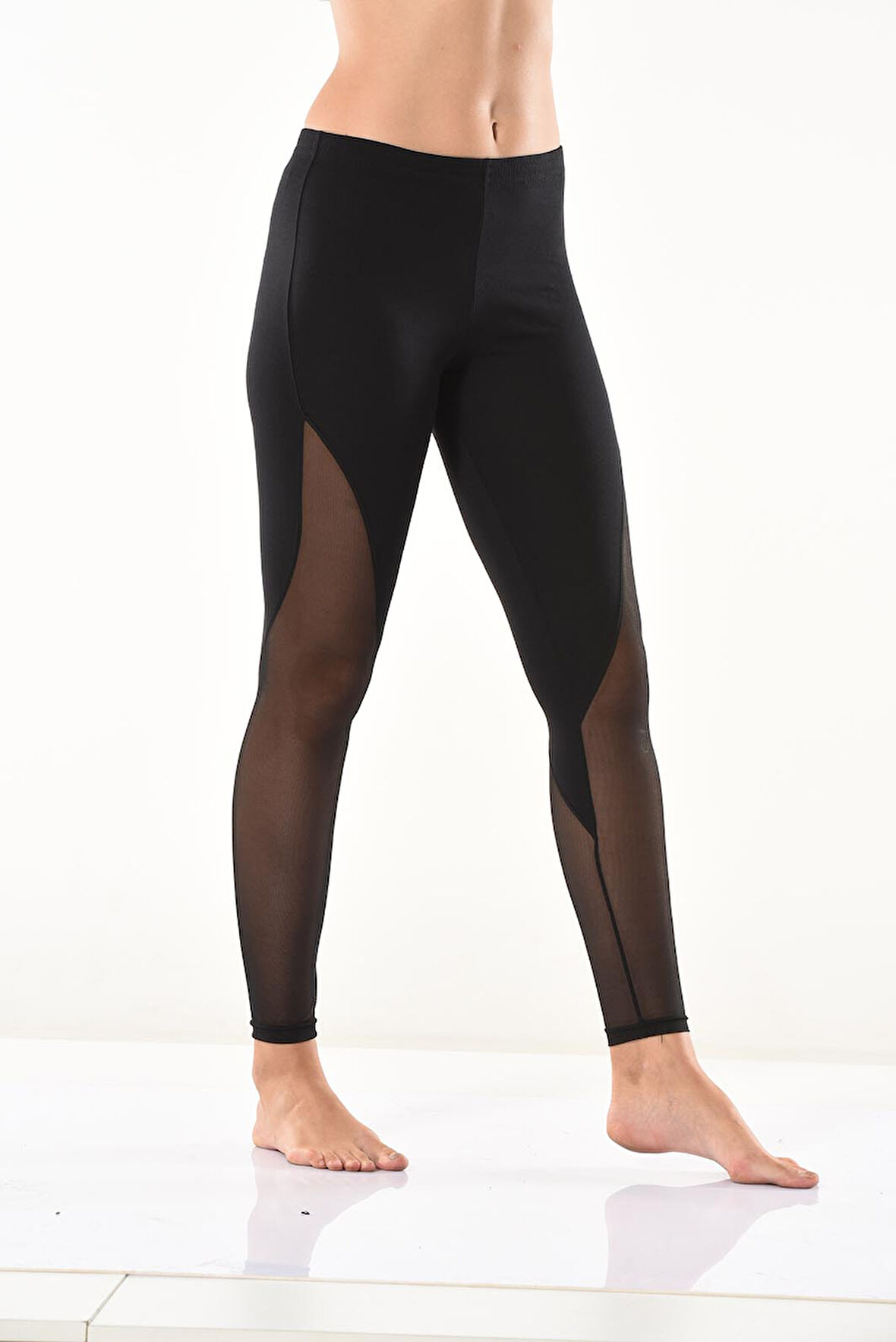 Transparan Detaylı Kadın Tayt 0585