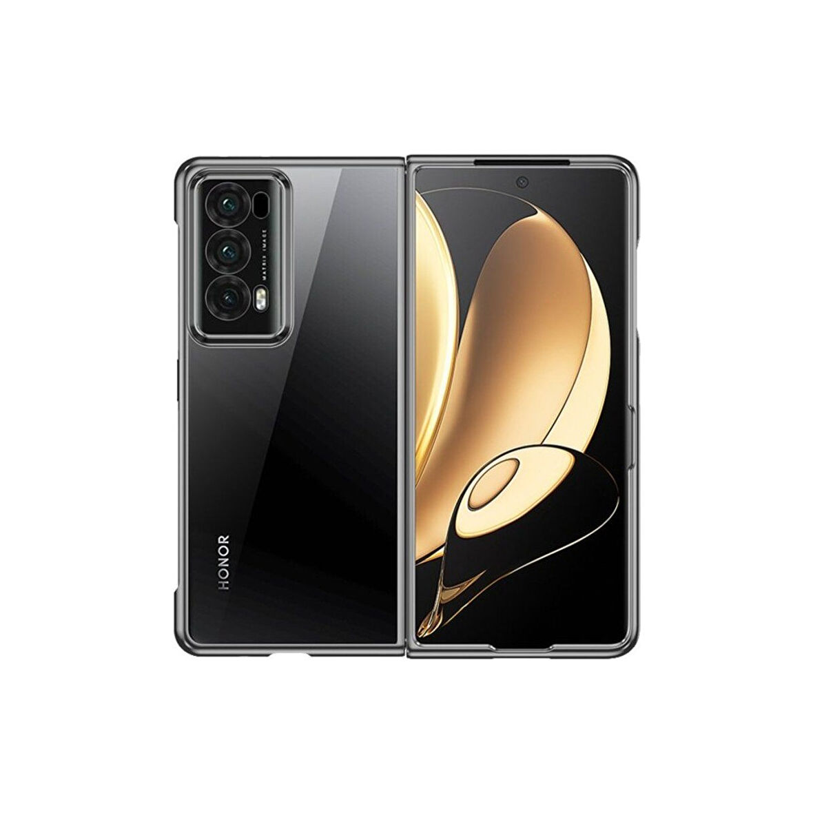 Teleplus Huawei Honor Magic V2 Uyumlu  Kılıf Ultra-Thin Plating Jasper Kapak