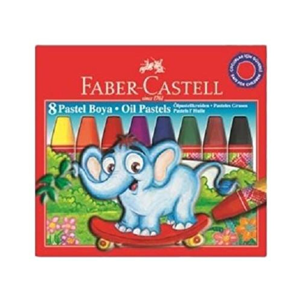 Faber Castell Redline Karton Kutu Pastel Boya 8 Renk