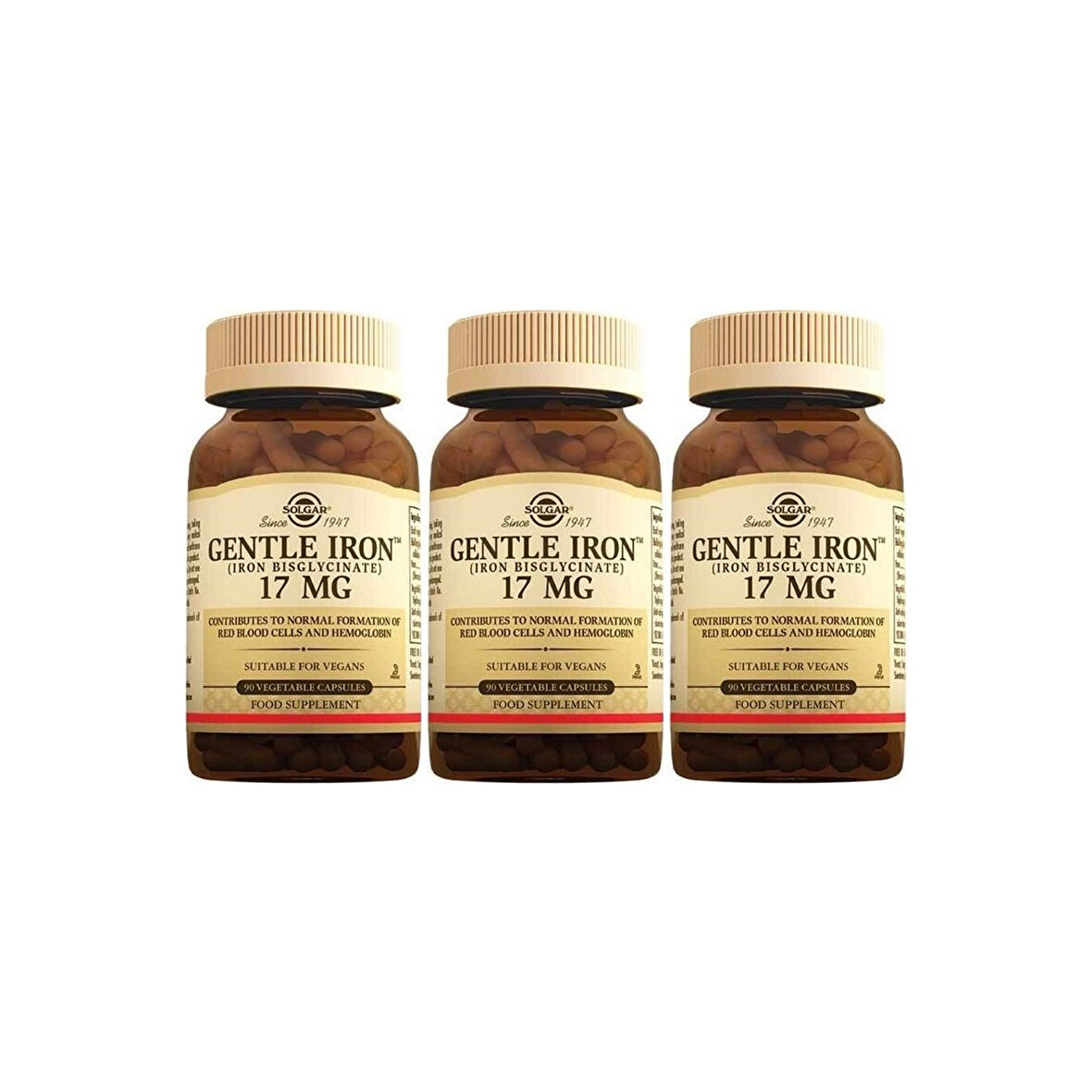Gentle Iron 17 Mg 90 Kapsül 3 Adet