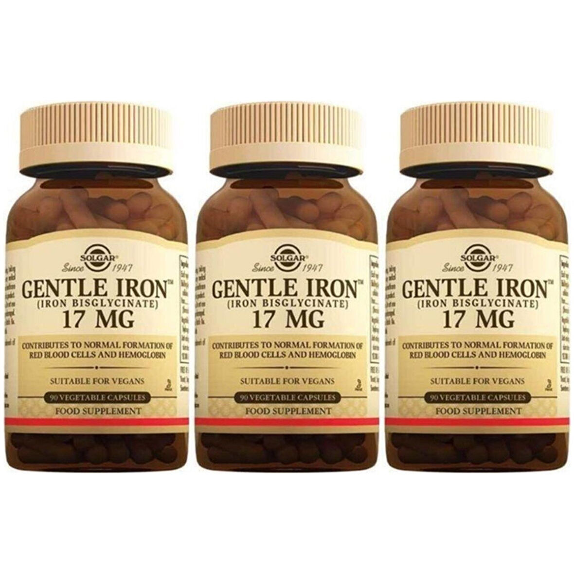 Gentle Iron 17 Mg 90 Kapsül 3 Adet