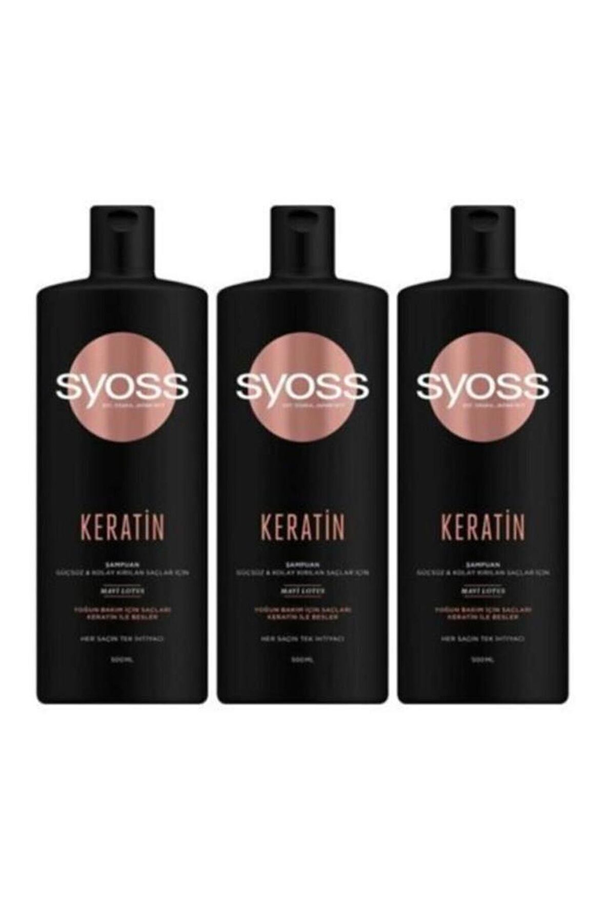 Syoss 3' lü Keratin Mükemmelliği Şampuan 500 ml