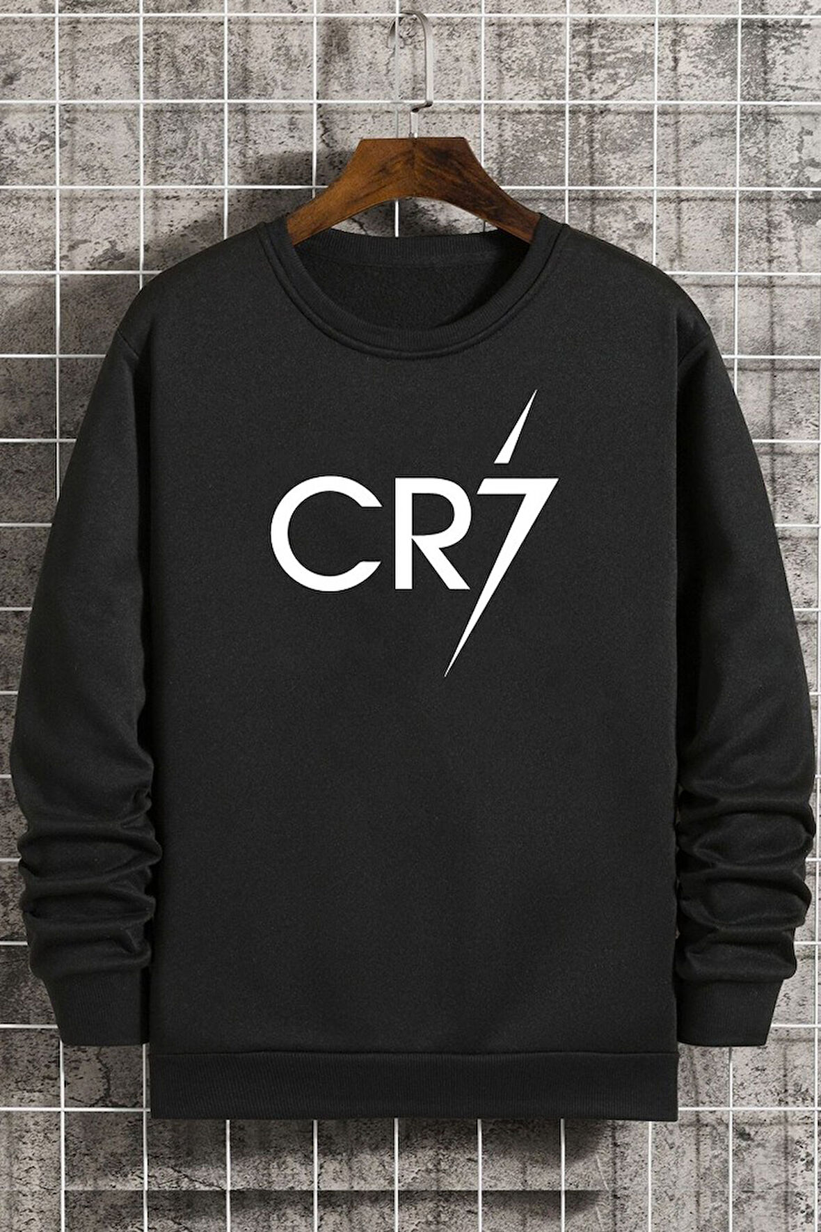 Uyguntarz Unisex Cr7 Bisiklet Yaka Sweatshirt