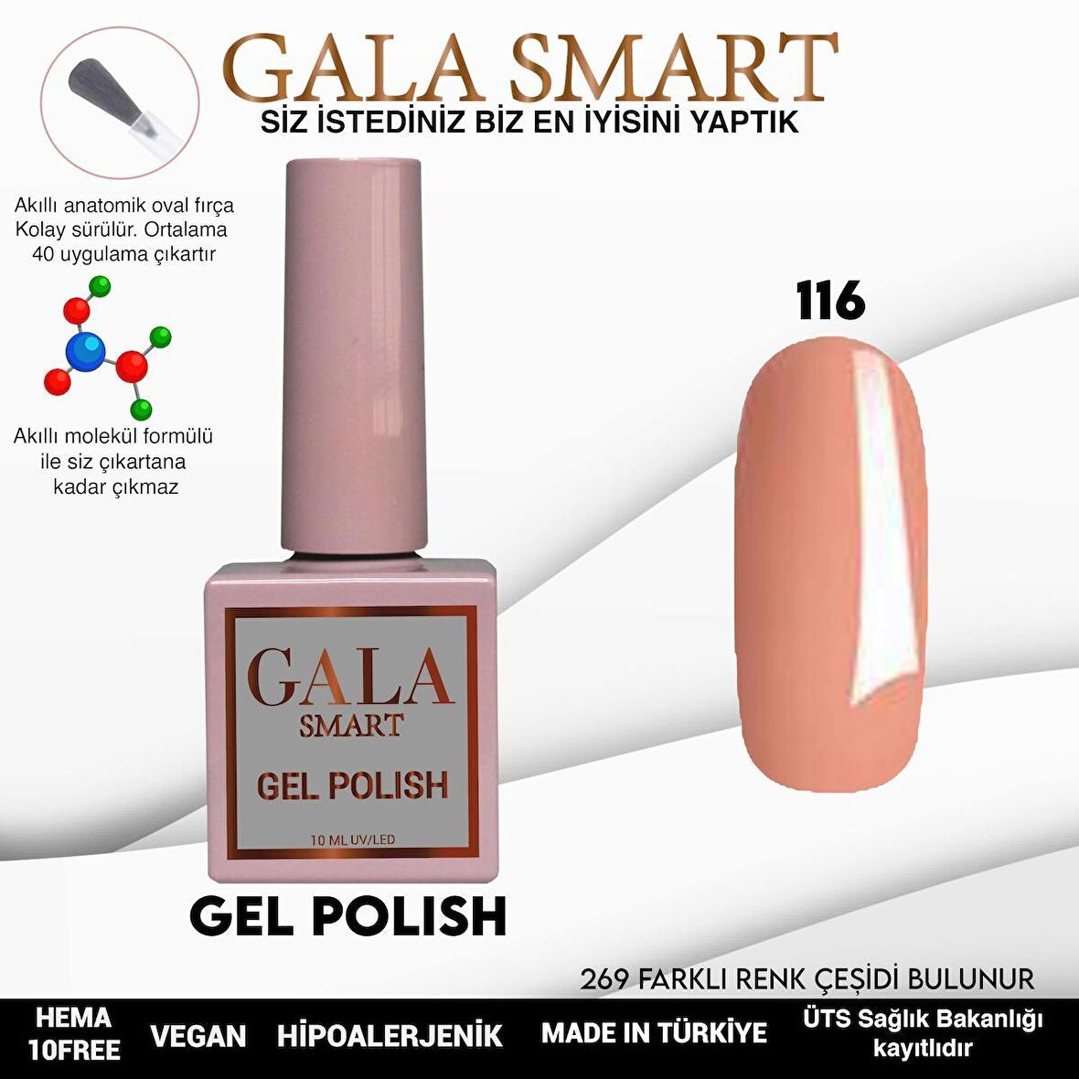 GALA SMART KLASİK SERİ KALICI OJE 116