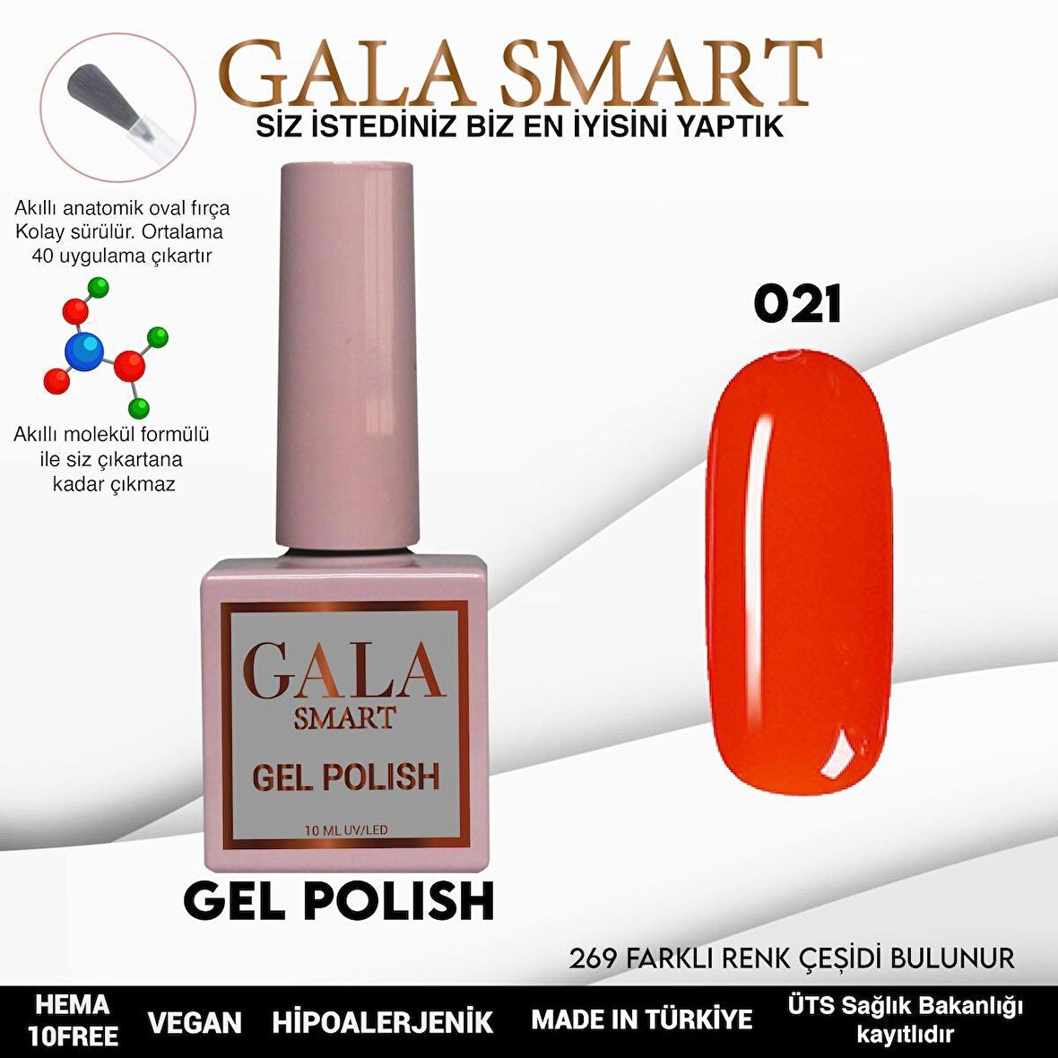 GALA SMART KLASİK SERİ KALICI OJE 021