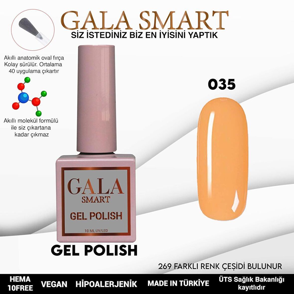 GALA SMART KLASİK SERİ KALICI OJE 035