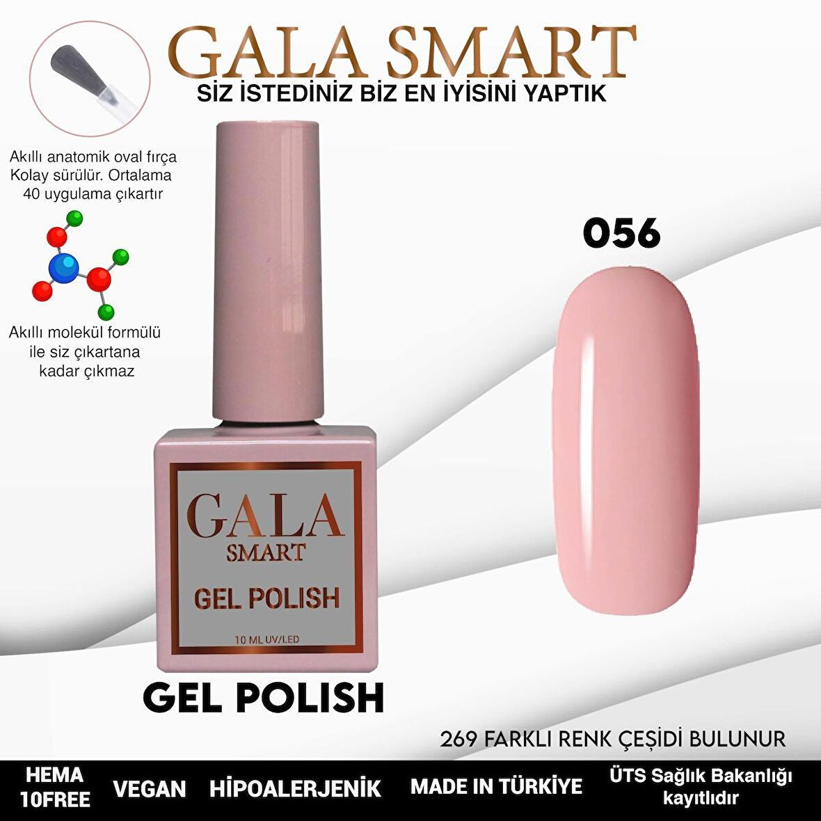GALA SMART KLASİK SERİ KALICI OJE 056