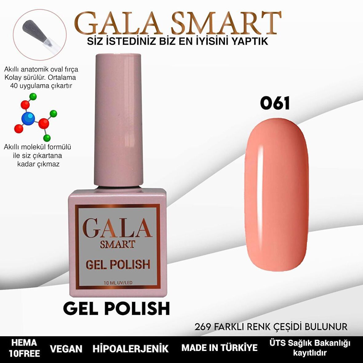 GALA SMART KLASİK SERİ KALICI OJE 061