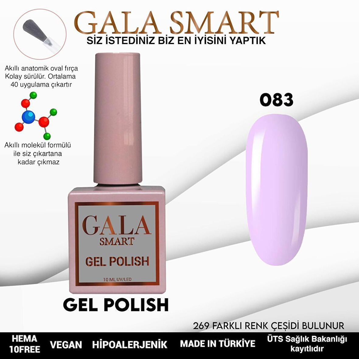 GALA SMART KLASİK SERİ KALICI OJE 083