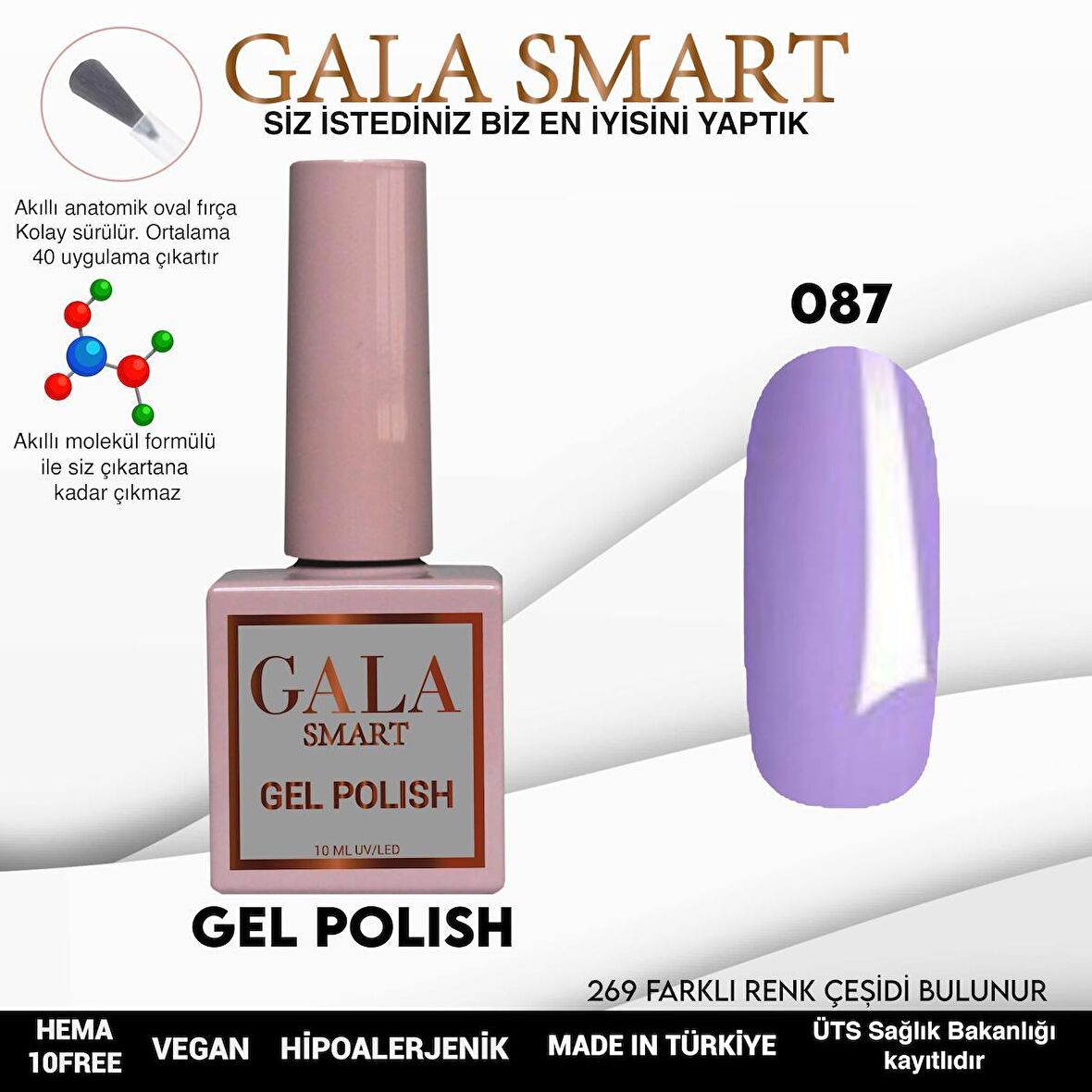 GALA SMART KLASİK SERİ KALICI OJE 087