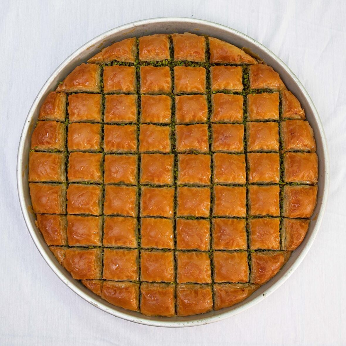 Özel Kare Baklava 2,25 Kg Tepsi (40-48+Tepsi Bedeli Dahildir)