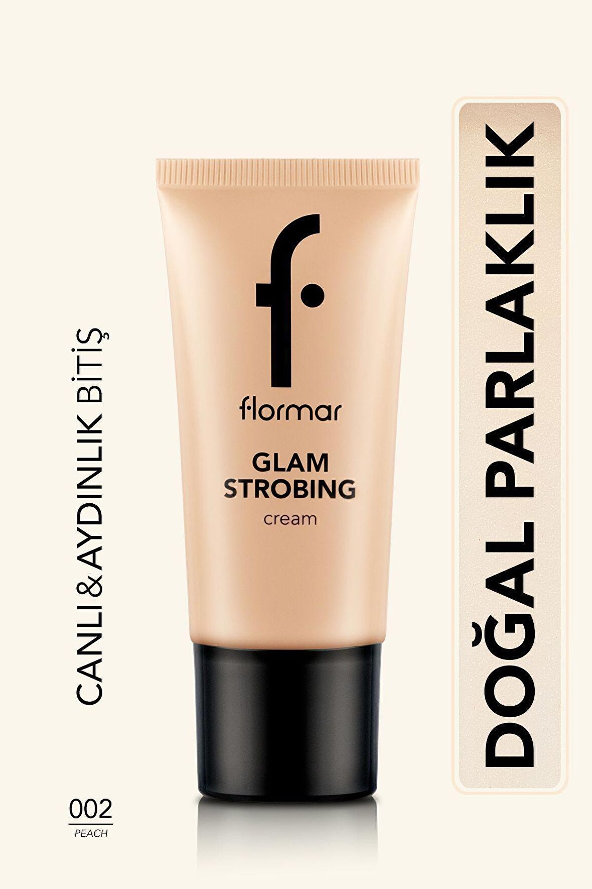Flormar Aydınlatıcı Makyaj Bazı (şeftali) - Glam Strobing Cream - 002 Peach - 8690604645916