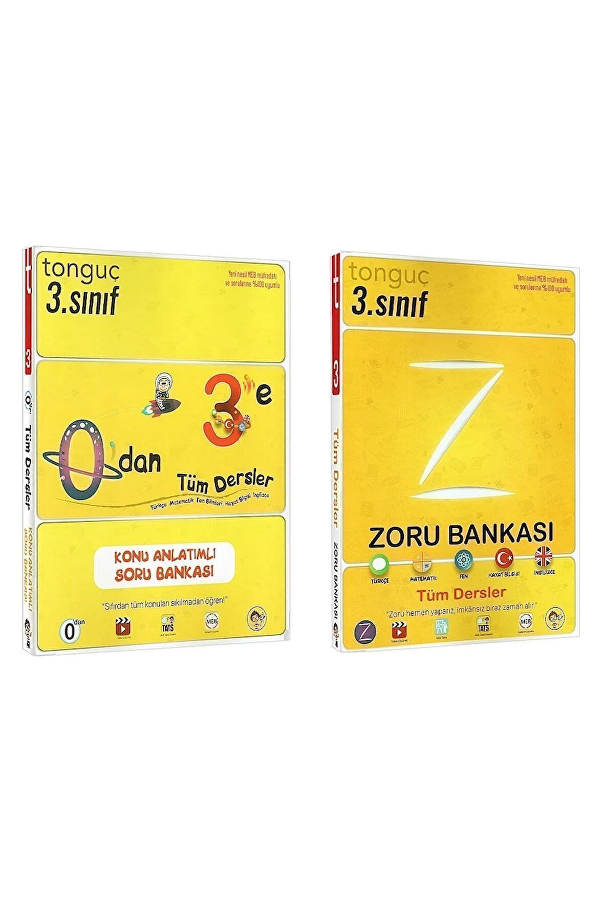 0'dan 3'e Konu Anlatımlı Soru 3. Sınıf Tüm Dersler Zoru Bankası