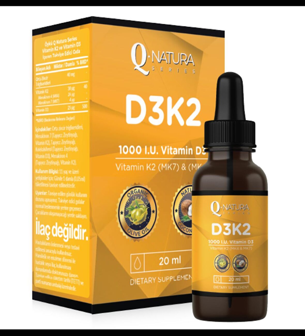 Q Natura Series D3K2 + Mct oil 20 ml