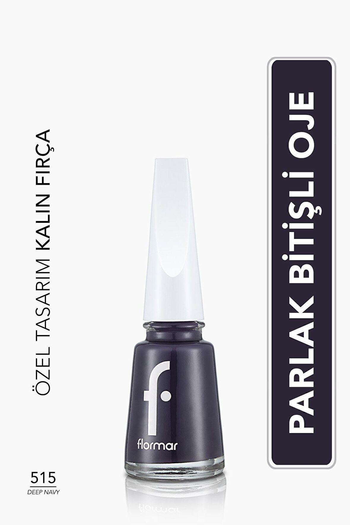 Flormar Nail Enamel Yüksek Pigmentli & Parlak Bitişli Oje Fne-515 Deep Navy