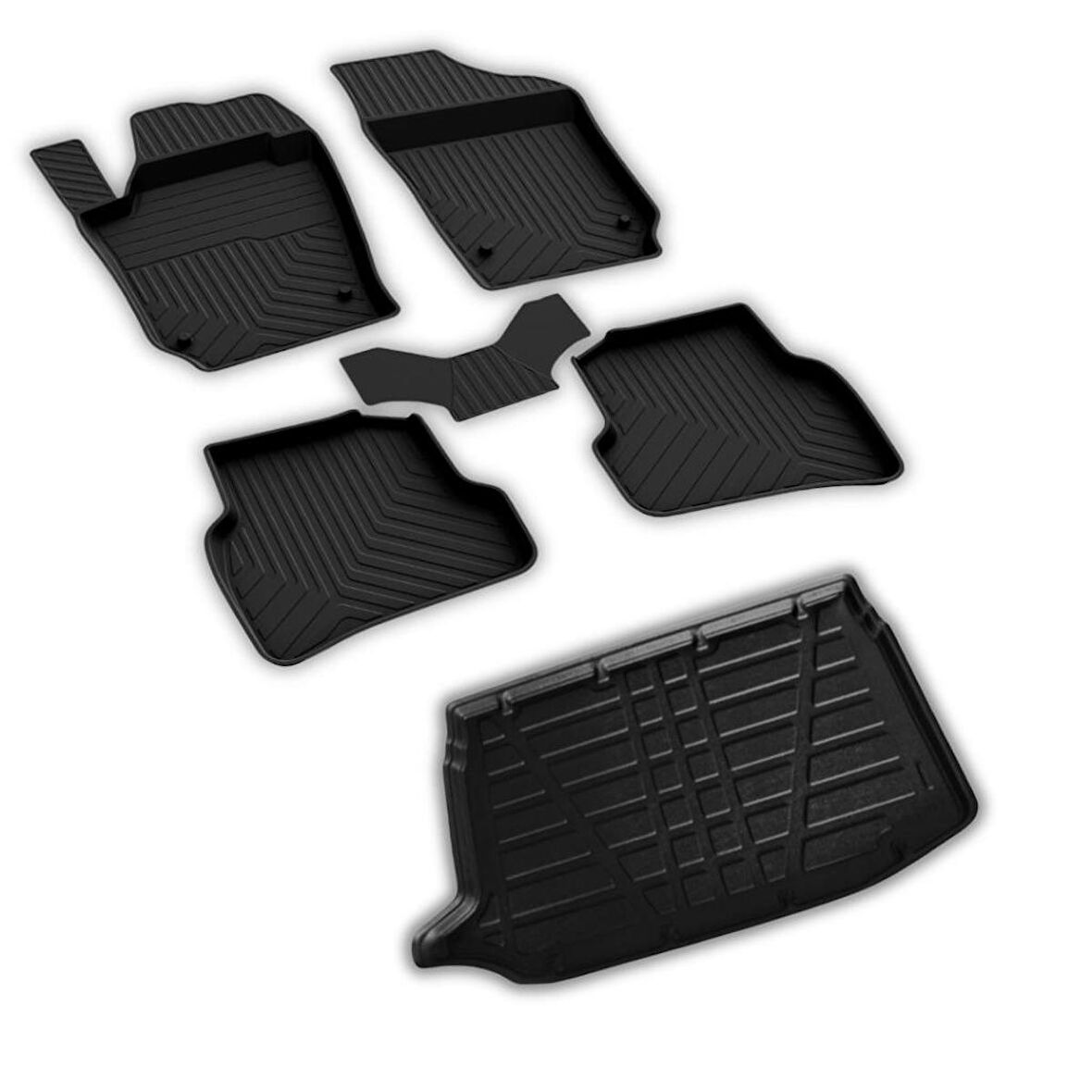 Volkswagen Polo 5 Ferrous 4D Paspas ve Üst 3D Bagaj Havuzu 2010 2017