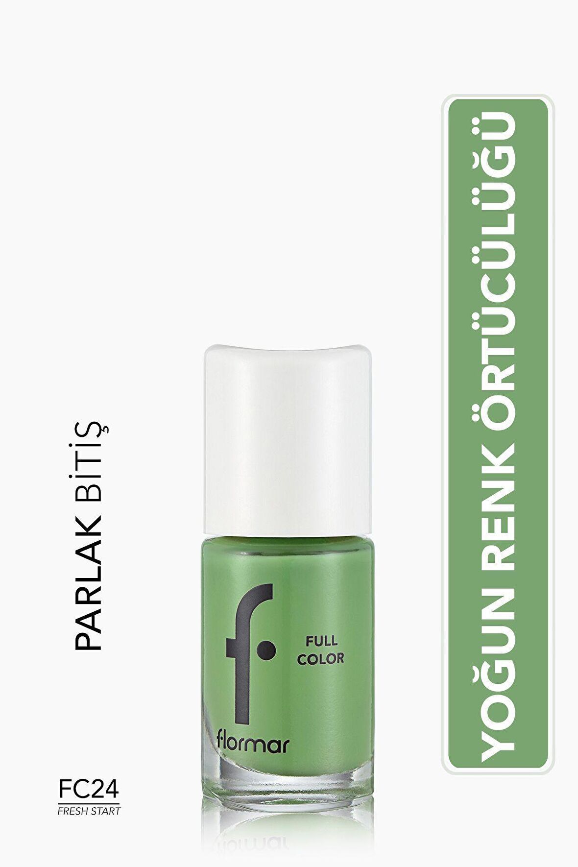 Flormar Yoğun Pigmentli Parlak Oje- Full Color Nail Enamel- Fc24 Fresh Start -8690604310609