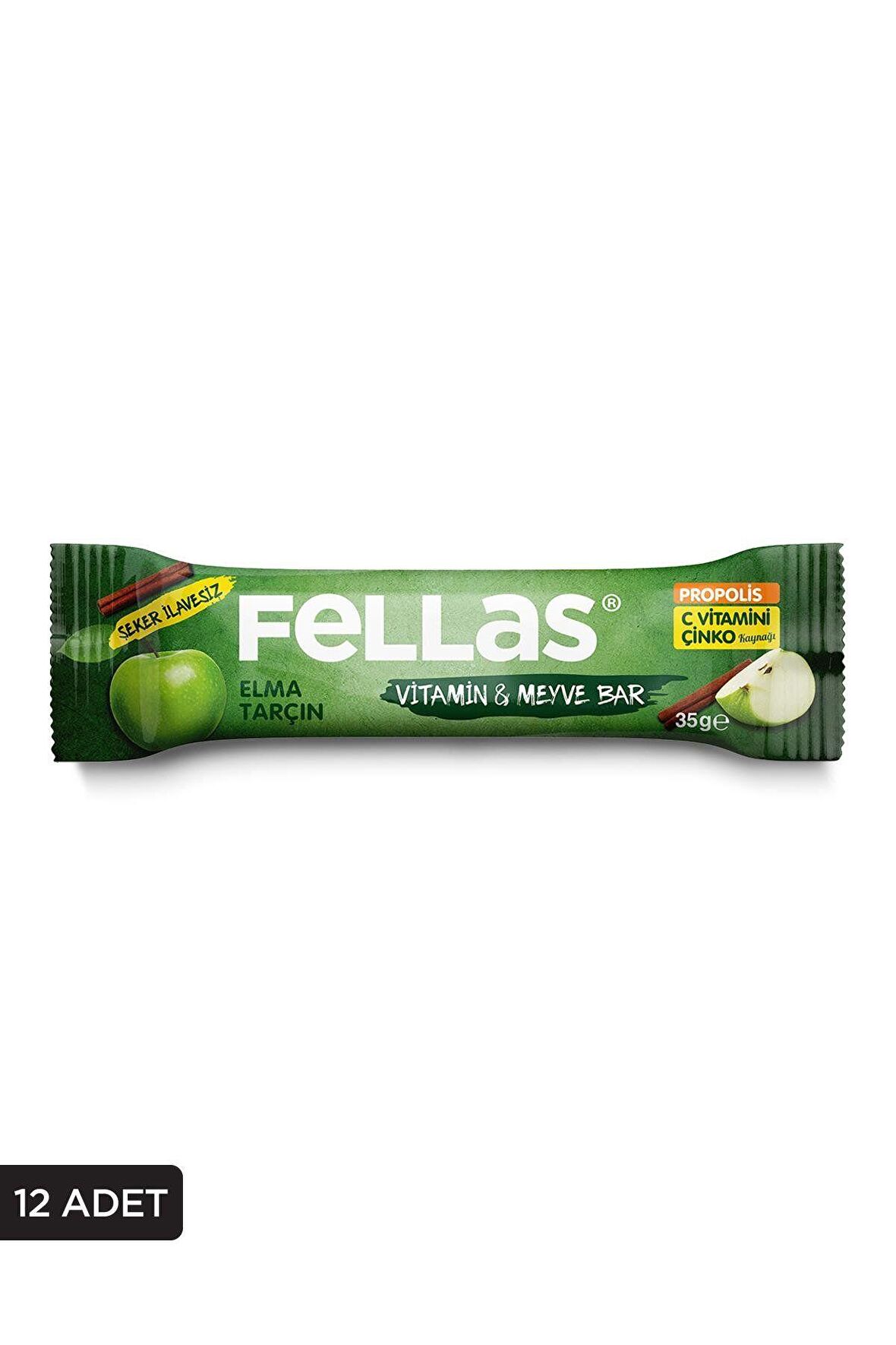 Vitamin & Meyve Bar - Elmalı Ve Tarçınlı 35 gr X 12 Adet