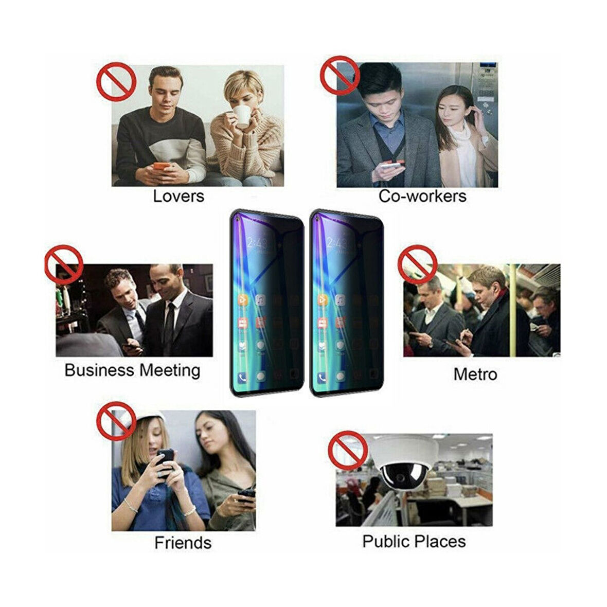 Apple iphone Xs Mat Hayalet Ekran Gizli Privacy Tam Kaplayan Kırılmaz Cam Seramik Nano Ekran Koruyucu