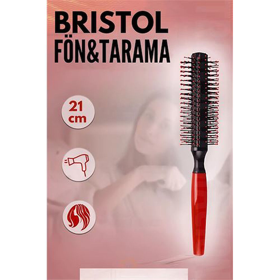 ModaCar Fön Fırçası Fön Ve Tarama Fırçası Bristol