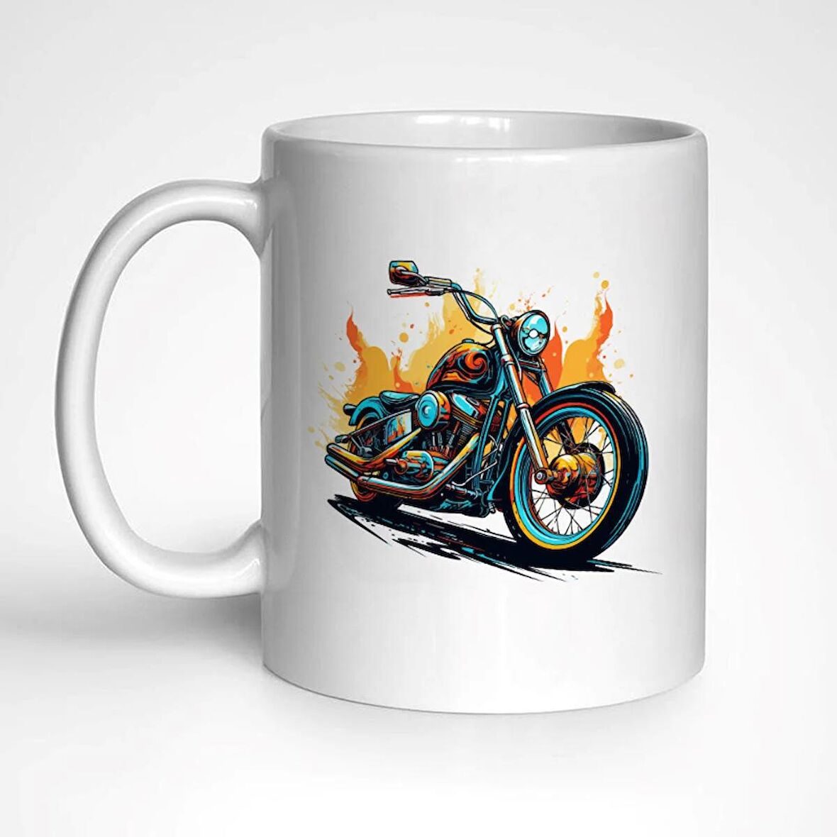 Classic Motosiklet Temalı Kupa Bardak, Mug, Hediyelik