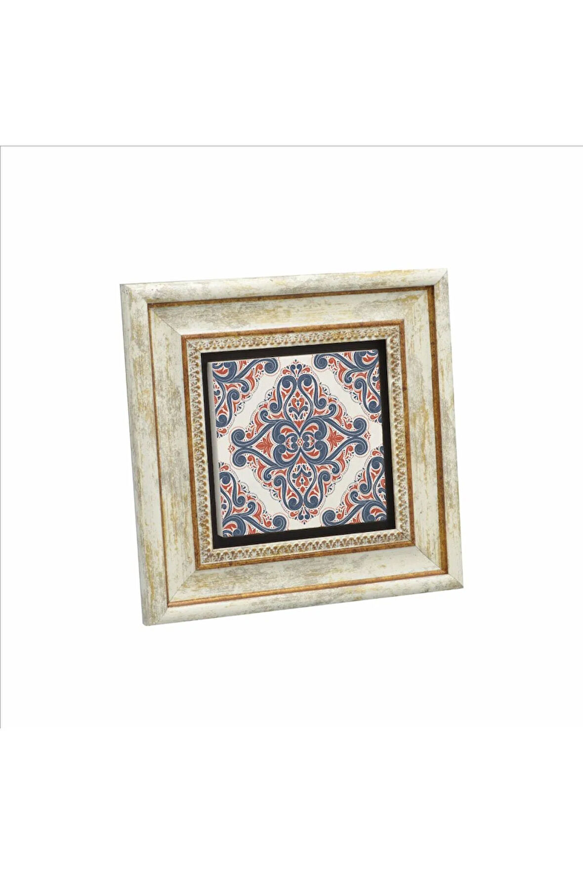 İtalyan Çini Deseni Baskılı Taş Tablo 20x20