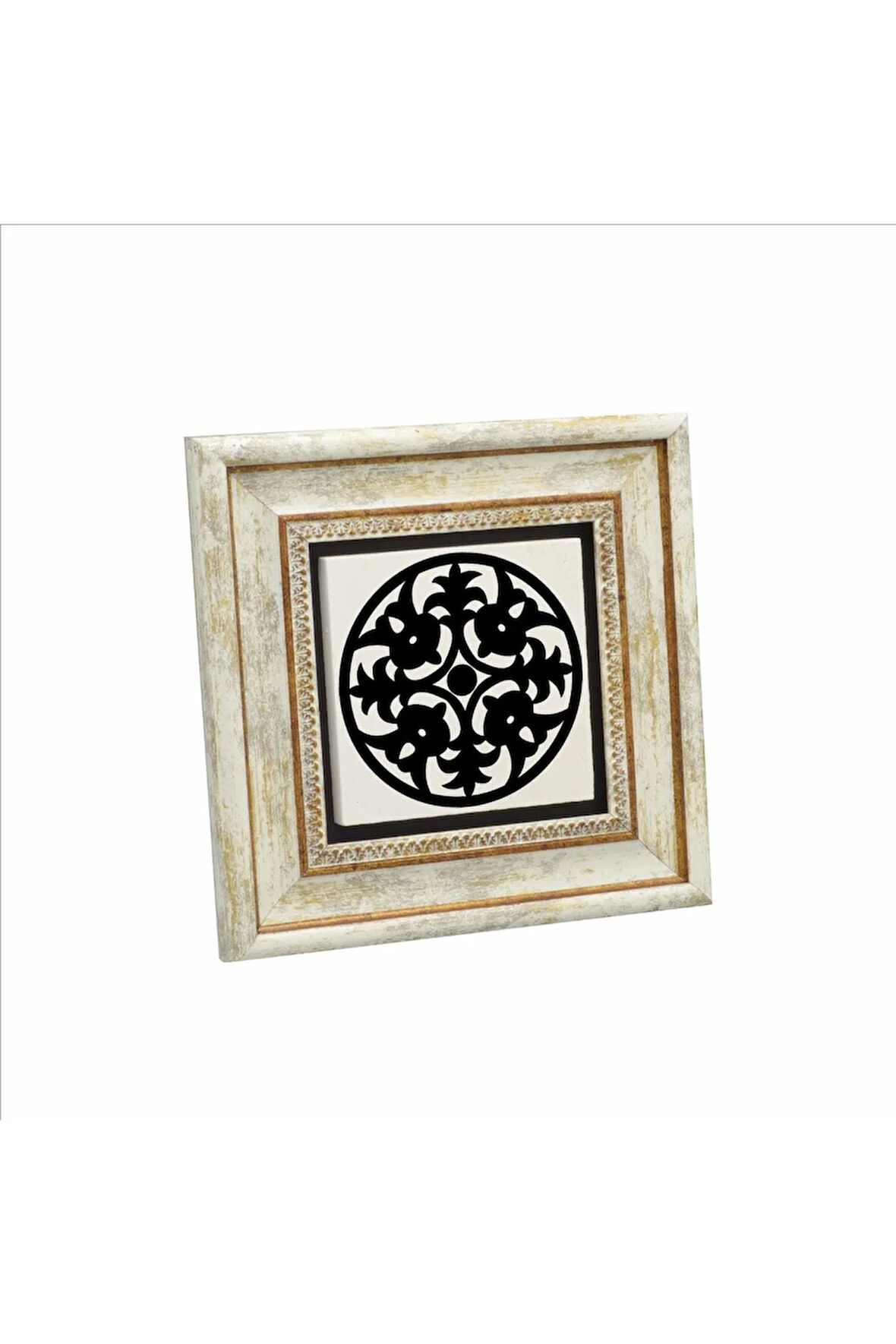 Barok Desen Baskılı Taş Tablo 20x20