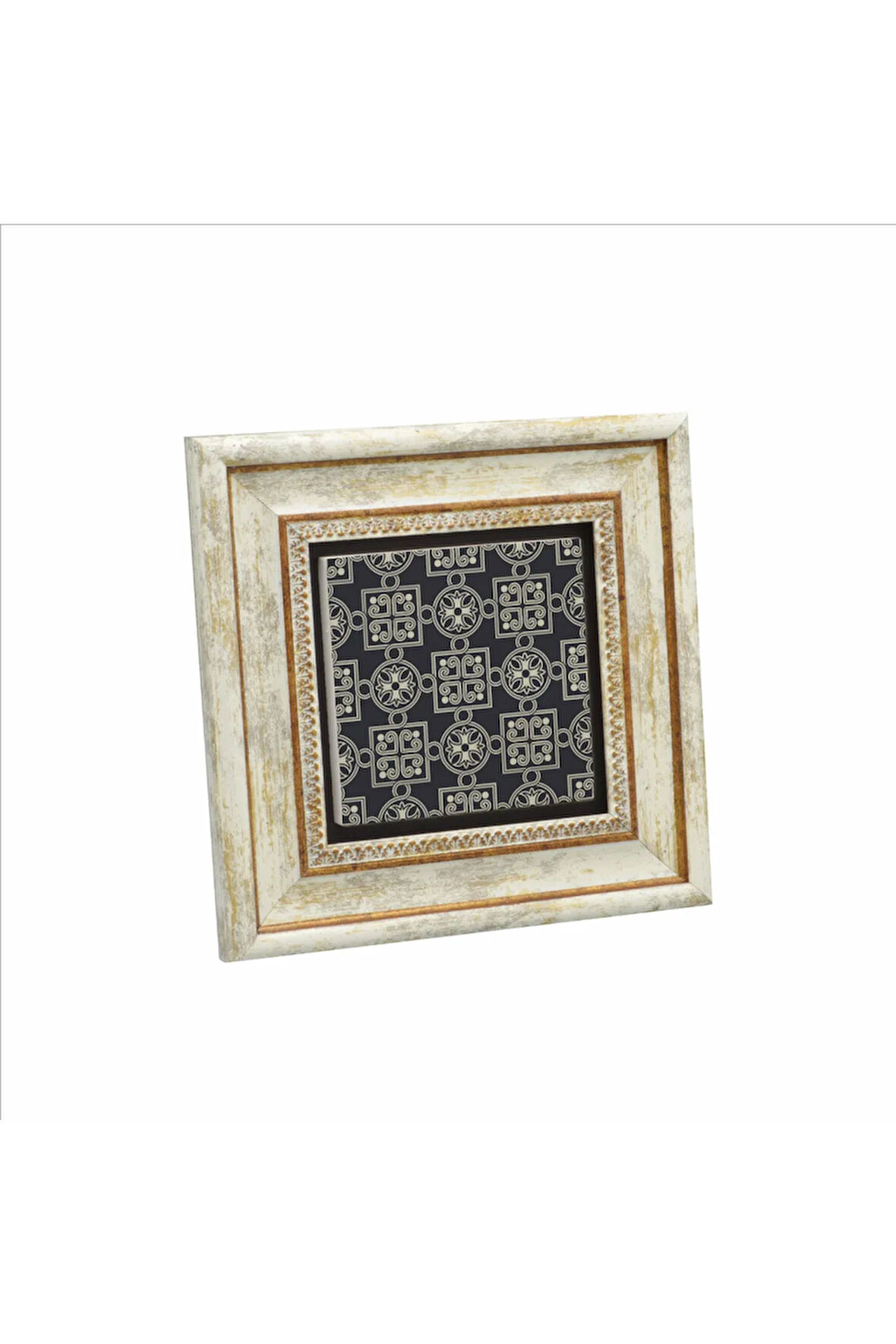 Bizans Deseni Baskılı Taş Tablo 20x20