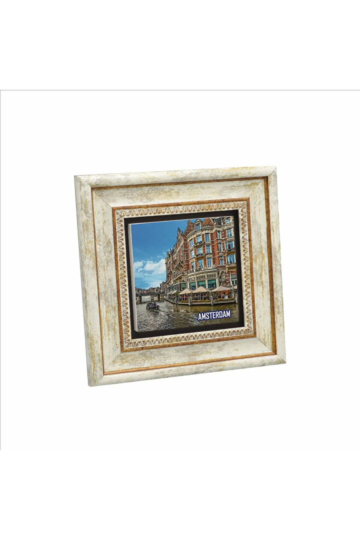 Amsterdam Görseli Baskılı Taş Tablo 20x20