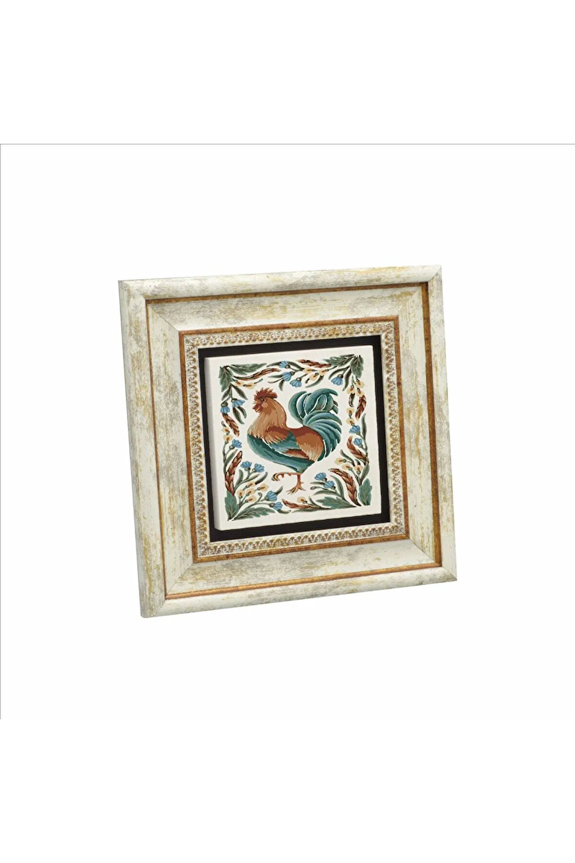 Horoz Baskılı Taş Tablo 20x20