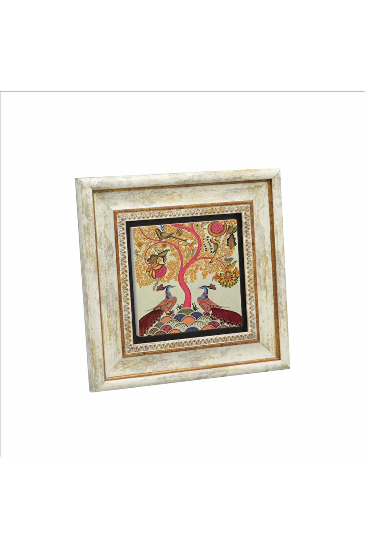 Tavus Kuşları Baskılı Taş Tablo 20x20