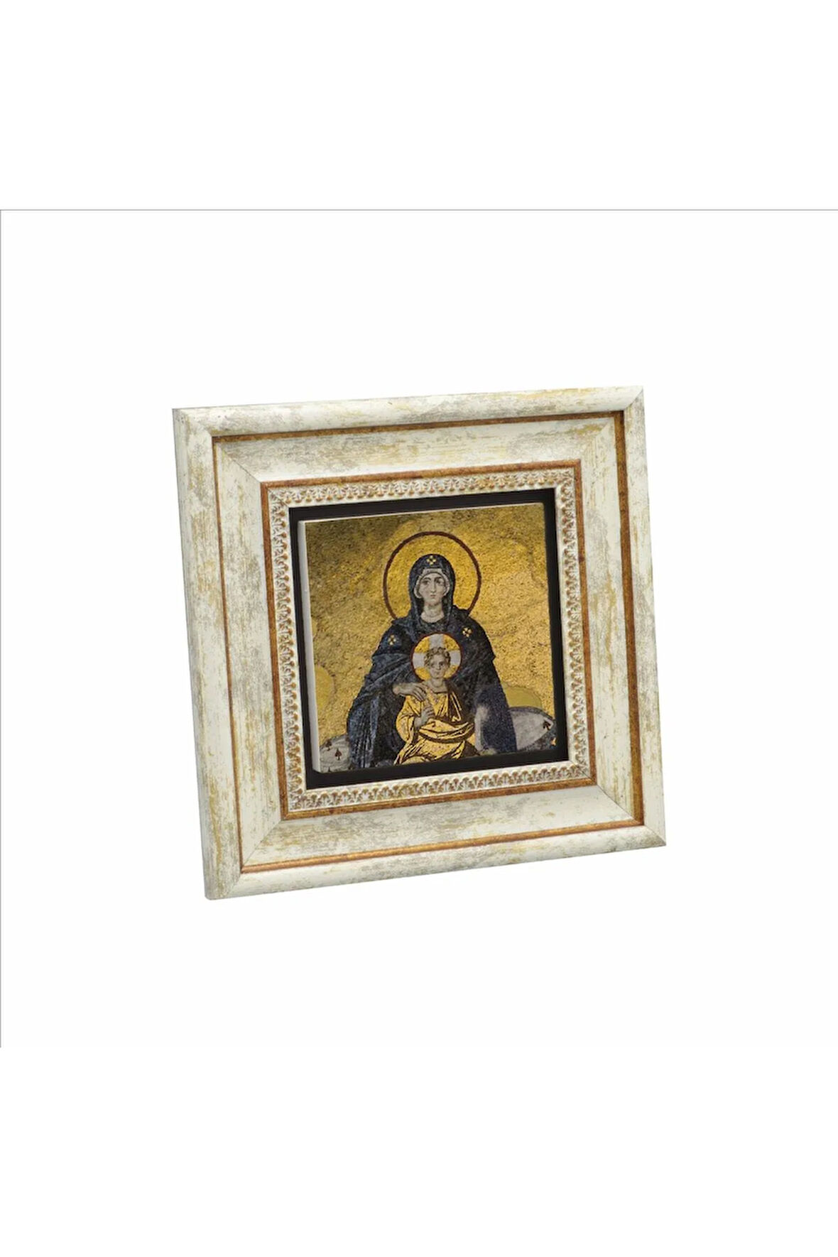 Ayasofya- Meryem Ve Isa Mozaiği Baskılı Taş Tablo 20x20