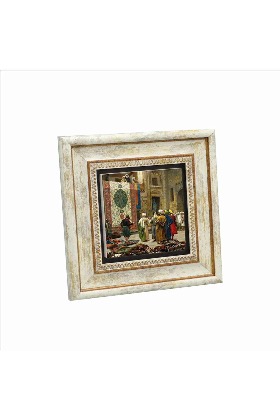 Halı Tüccarı (Osman Hamdi Bey, 1888) Baskılı Taş Tablo 20x20