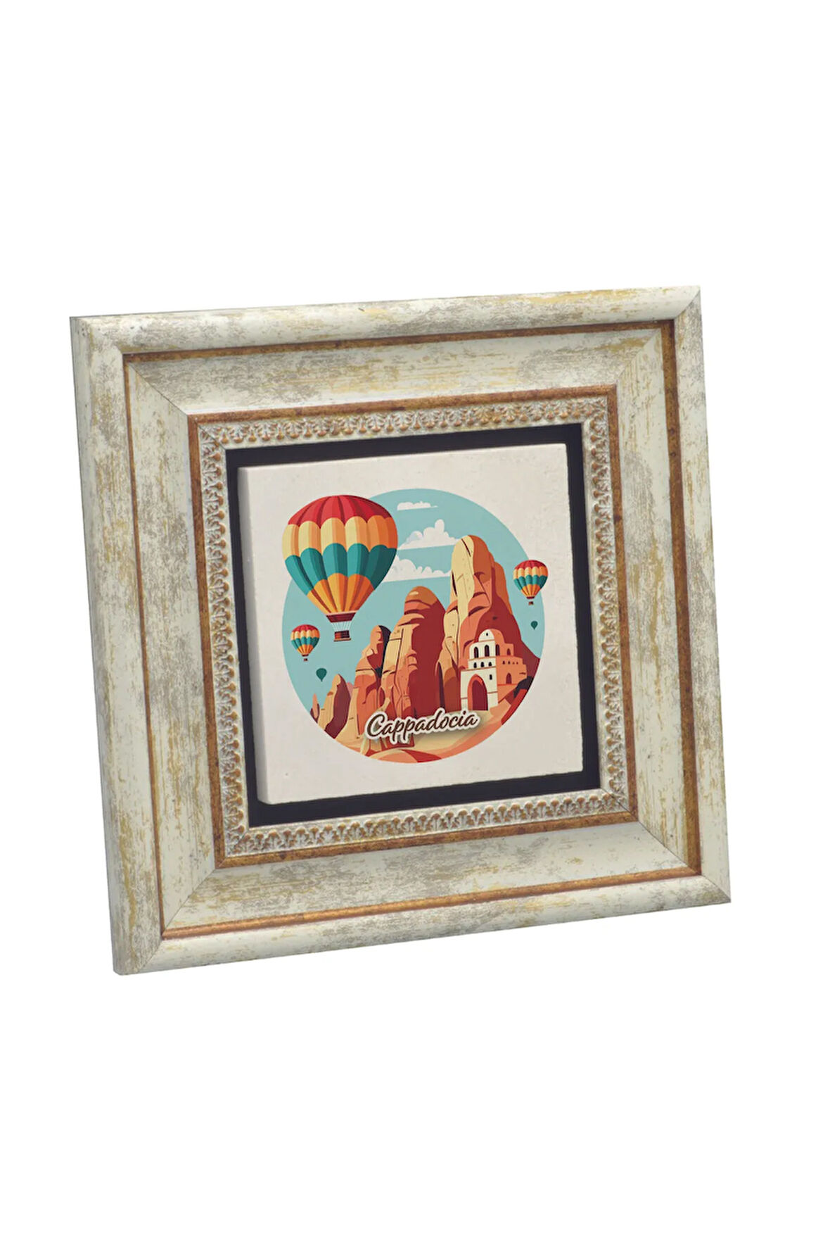 Kapadokya Baskılı Taş Tablo 20x20