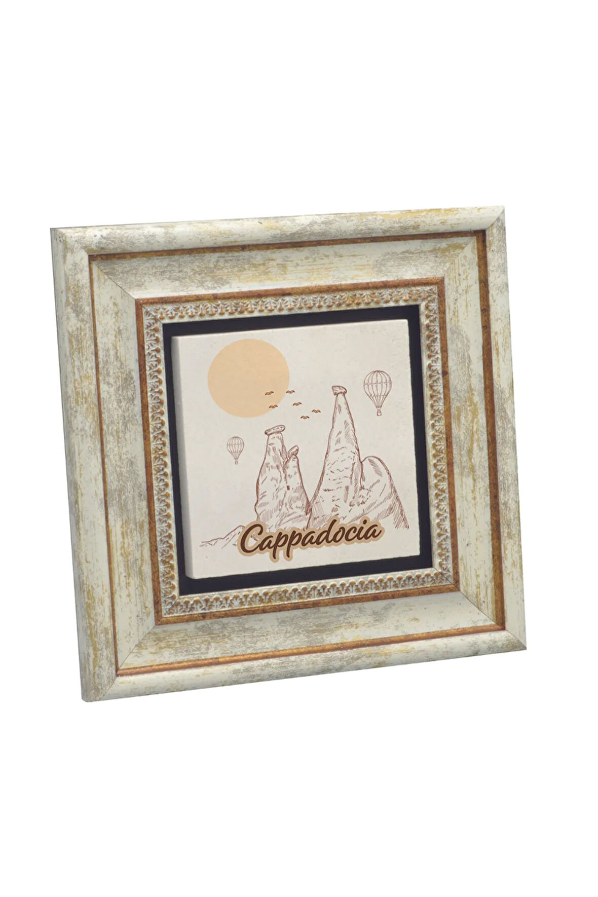 Kapadokya Baskılı Taş Tablo 20x20