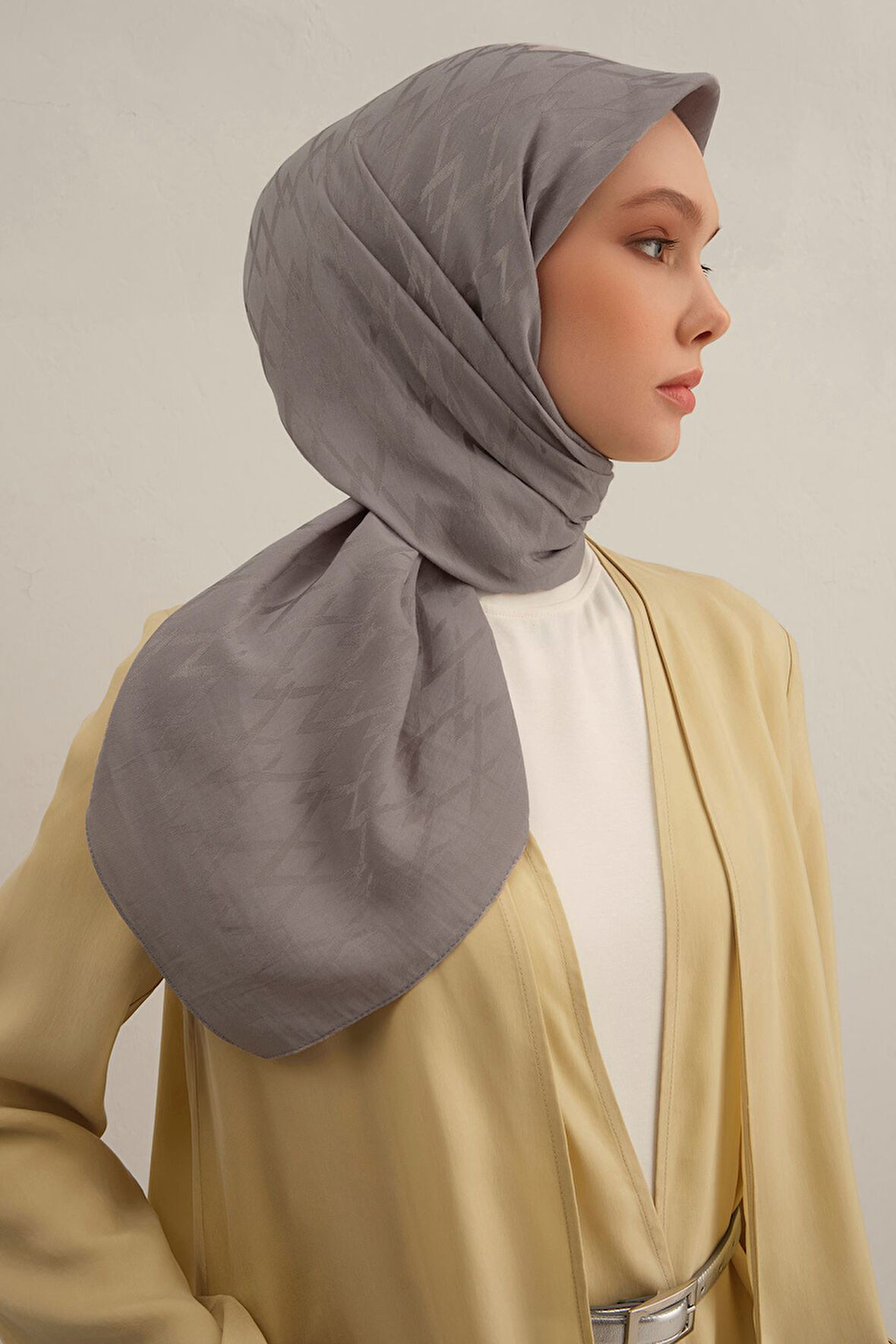 Gri Lyocell Eşarp  20