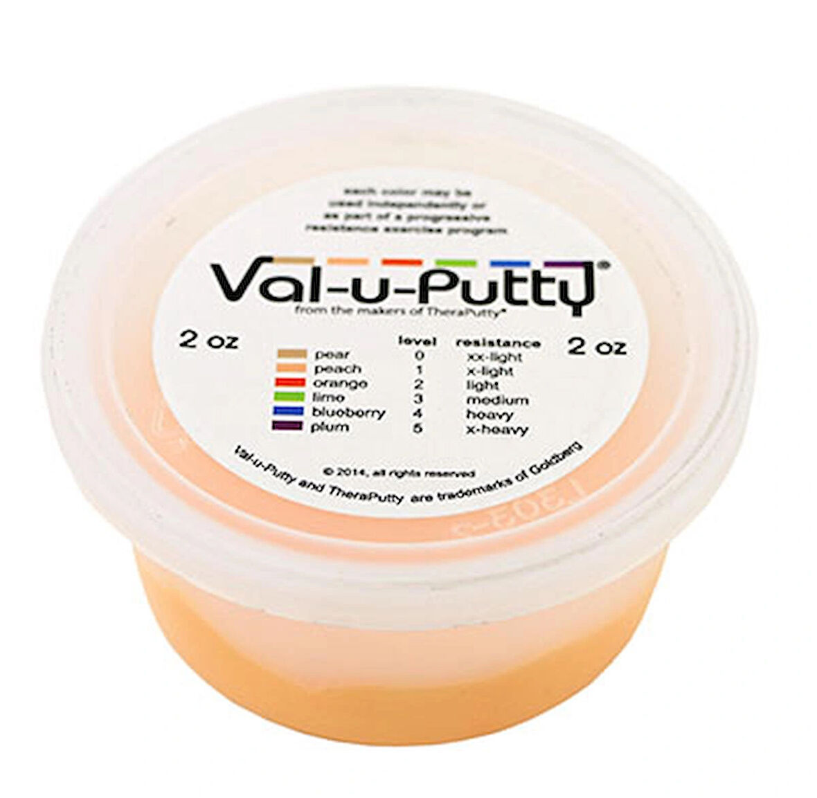 Libor Val-u-Putty Egzersiz Macunu - Şeftali (lx-yumuşak) - 2 oz: