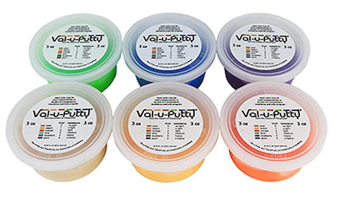 Libor Val-u-Putty El Egzersiz Macunu - 6 Parçalı Set - 3 oz: